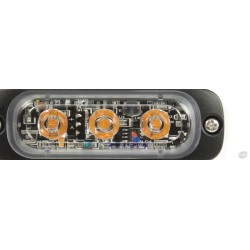 Feu flash blanc ultra plat 3 LED 12/24V