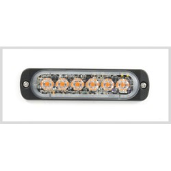 Feu flash blanc ultra plat 6 LED 12/24V