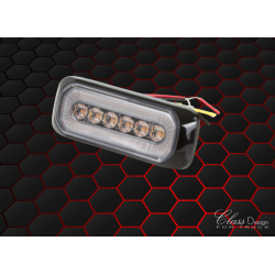 Feu flash blanc 6 LED avec position