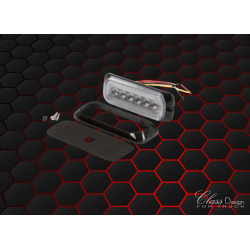 Feu flash blanc 6 LED avec position