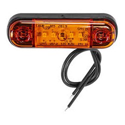 feu de position 5 LED orange 12/24V