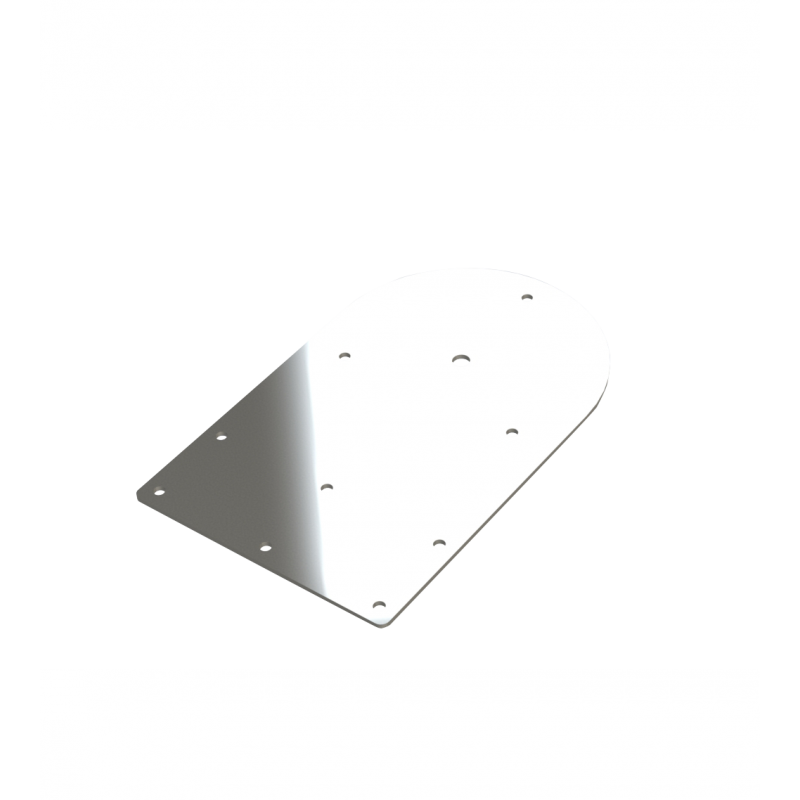 support droit inox pour gyrophare