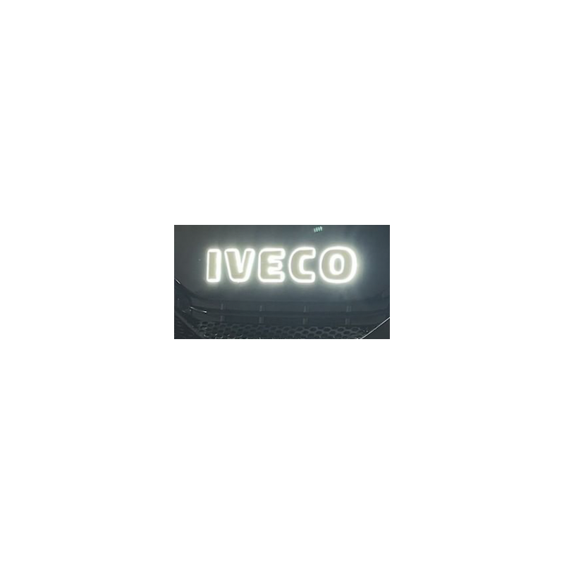Logo de calandre IVECO S Way illuminé blanc