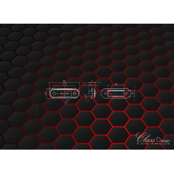 Feu de position encastré Orange