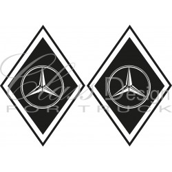 Stickers Losange Mercedes