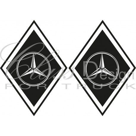 Stickers Losange Mercedes