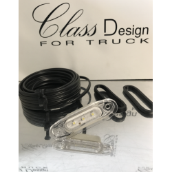 Feu LED encastrable Blanc éclairage Orange