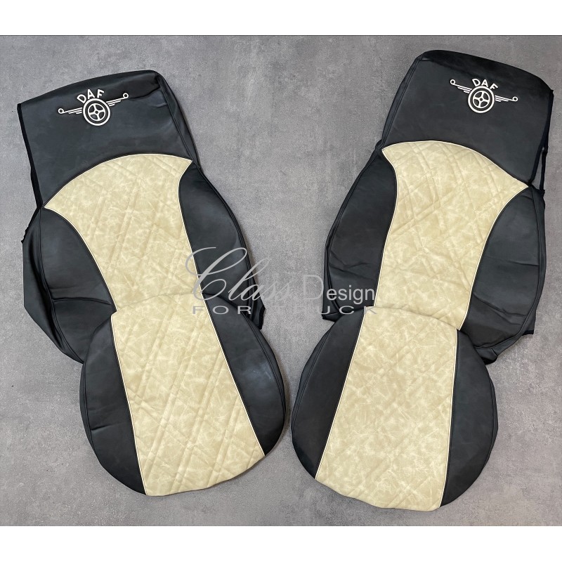 Housses de sièges pour DAF XF106 Gamme Deluxe Housses de sièges pour DAF XF106 Gamme Deluxe