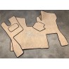 Tapis et Couvre Moteur Scania S Gamme Deluxe Sabia Lisse Siège passager strapontin