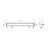 Barre à LED 52cm + Feu de positon