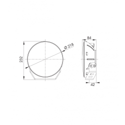 Feu longue-portée avec feu de position
