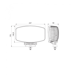 Feu longue-portée avec feu de position