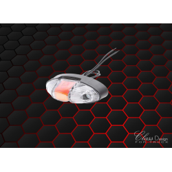 Feu de gabarit LED gauche+droite 12‑24V rouge/orange/blanc