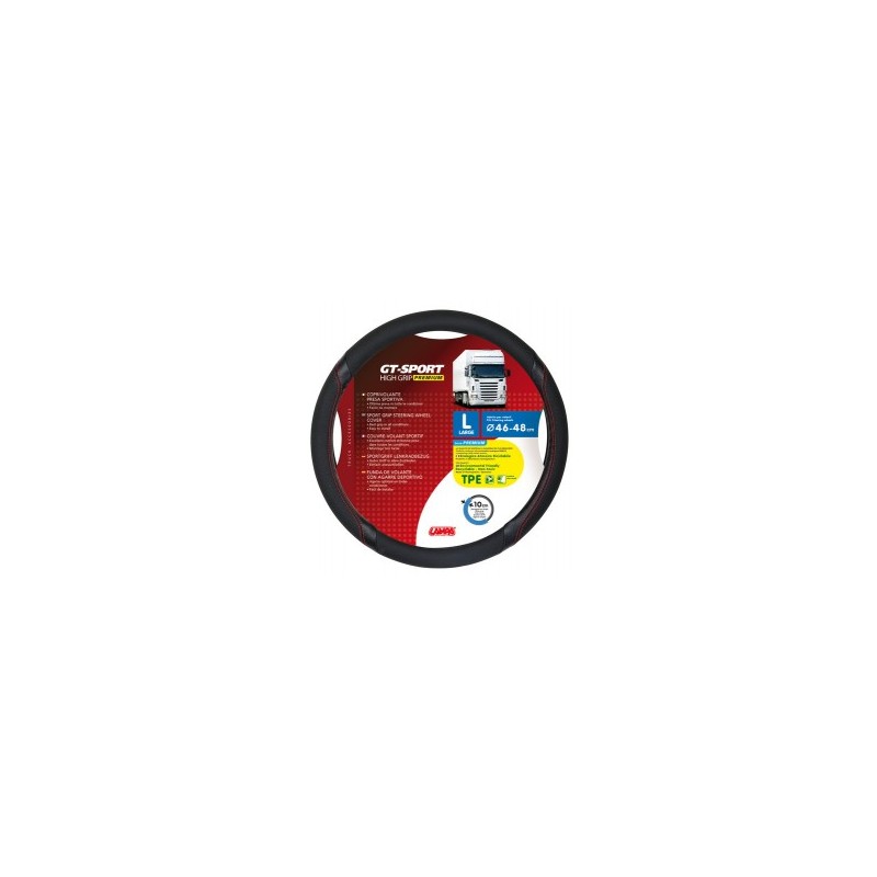 COUVRE VOLANT GT SPORT 46/48 NOIR ET ROUGE COUVRE VOLANT GT SPORT 46/48 NOIR ET ROUGE
