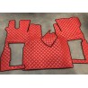 Tapis et Couvre Moteur Gaufré Rouge pour Scania NG cabine S passager pneumatique