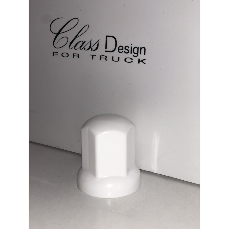 Lot de 20 cache-écrous long blanc taille 33 Lot de 20 cache-écrous long blanc taille 33