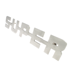 EMBLEME SUPER - ACIER INOXYDABLE
