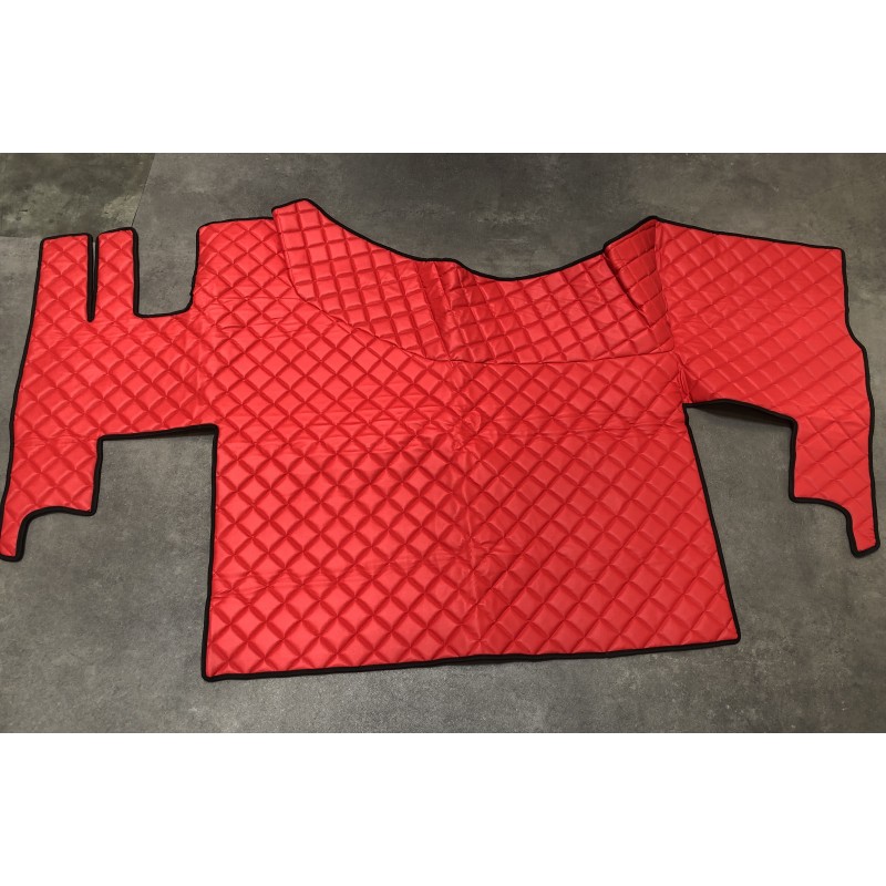 Tapis et Couvre Moteur Gaufré Rouge pour Renault T plancher plat Tapis et Couvre Moteur Gaufré Rouge pour Renault T plancher plat