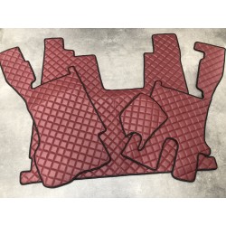 Tapis et Couvre Moteur Gaufré Bordeaux pour Scania NG cabine R passager  pneumatique