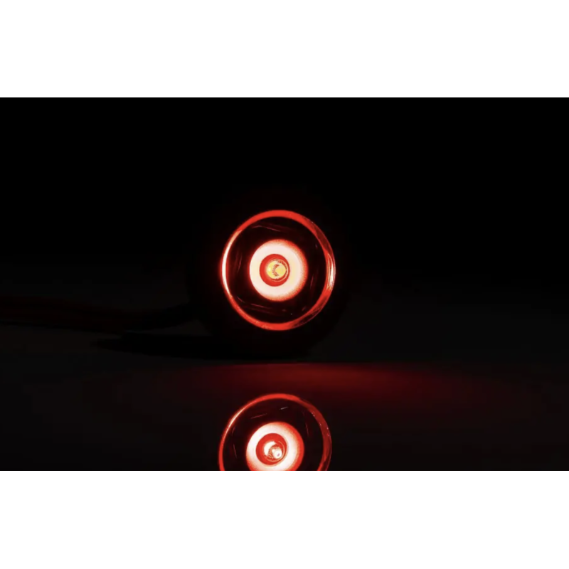 Feu de position rond 1 LED Rouge