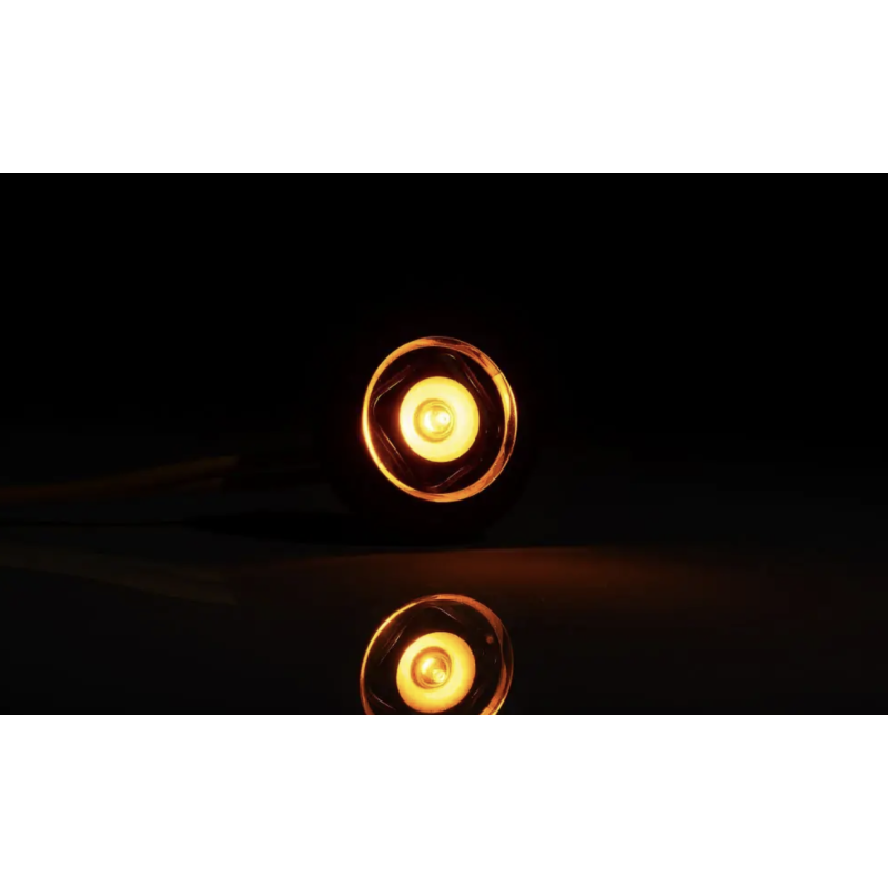 Feu de position rond 1 LED Orange
