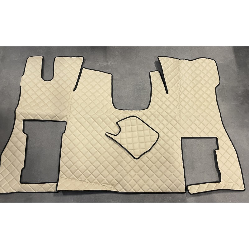 Tapis et Couvre Moteur Gaufré Beige pour Scania NG cabine S passager non pneumatique Tapis et Couvre Moteur Gaufré Beige pour Scania NG cabine S passager non pneumatique