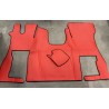 Tapis et Couvre Moteur Lisse Rouge pour Scania NG cabine S passager non pneumatique