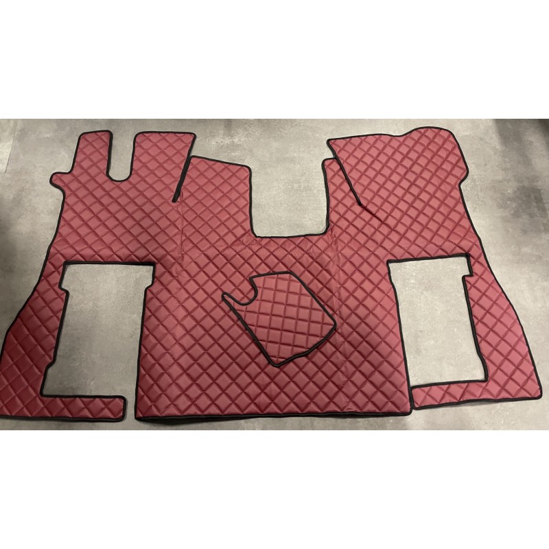Tapis et Couvre Moteur Gaufré Bordeaux pour Scania NG cabine S passager pneumatique