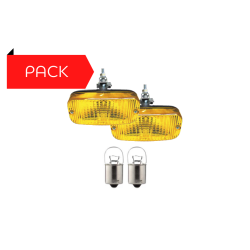 Pack 2 Talmu Jaune + 2 BA15S R10W
