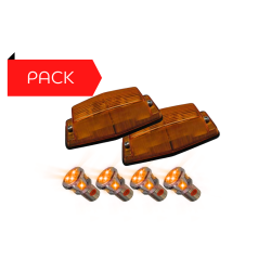 Pack 2 Double-Ampoules Orange + 4 BA15S Orange