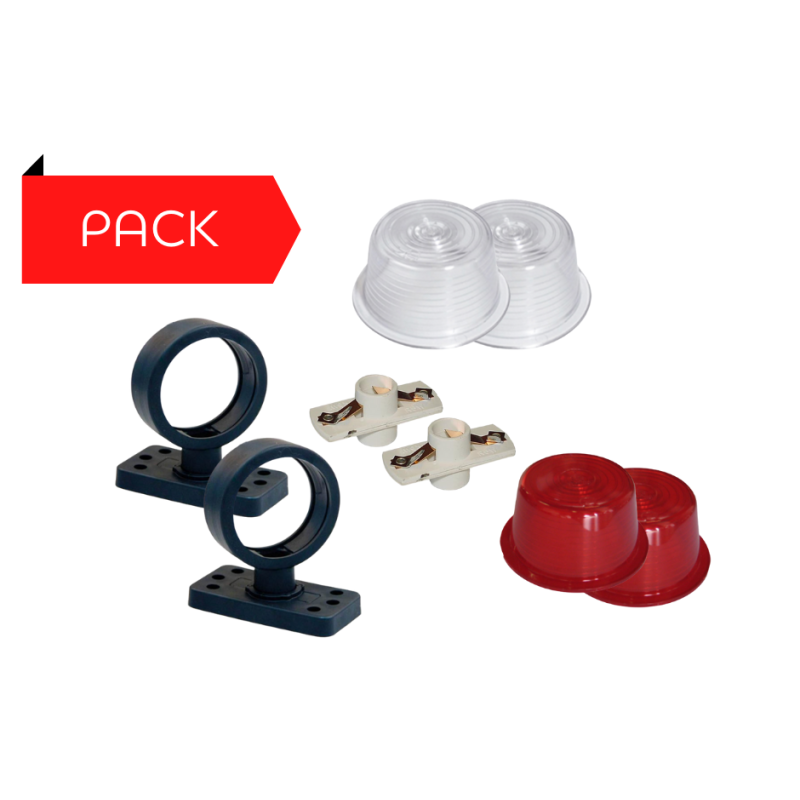 Pack 2 Bouliches Gylle à Ampoule Rouge / Transparent Pack 2 Bouliches Gylle à Ampoule Rouge / Transparent