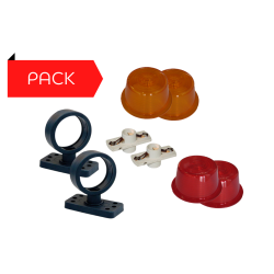 Pack 2 Bouliches Gylle à Ampoule Rouge / Orange
