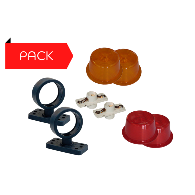 Pack 2 Bouliches Gylle à Ampoule Rouge / Orange Pack 2 Bouliches Gylle à Ampoule Rouge / Orange