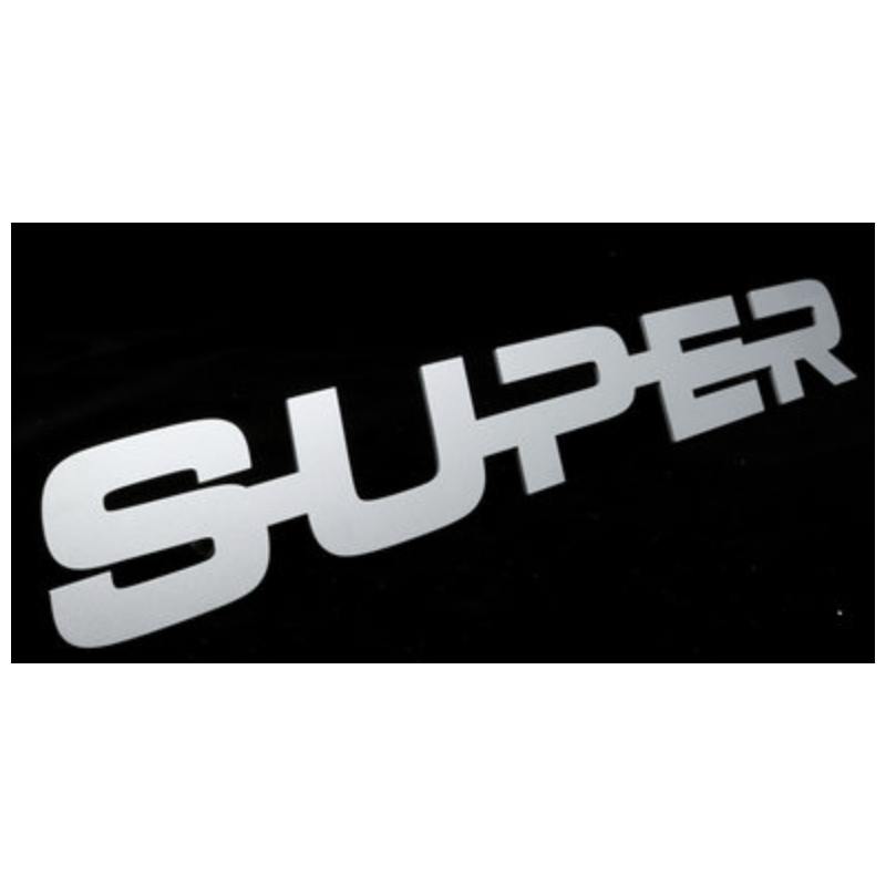 SUPER 2.0 EMBLEME - ACIER INOXYDABLE *SABLAGE JET*