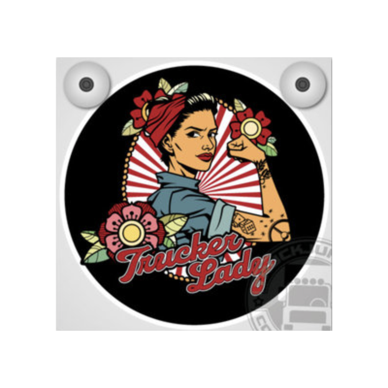 TRUCKER LADY - TATTOO/ROSES - ENSEIGNE LUMINEUSES