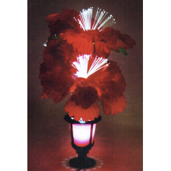 FLEUR ILLUMINÉE ROUGE