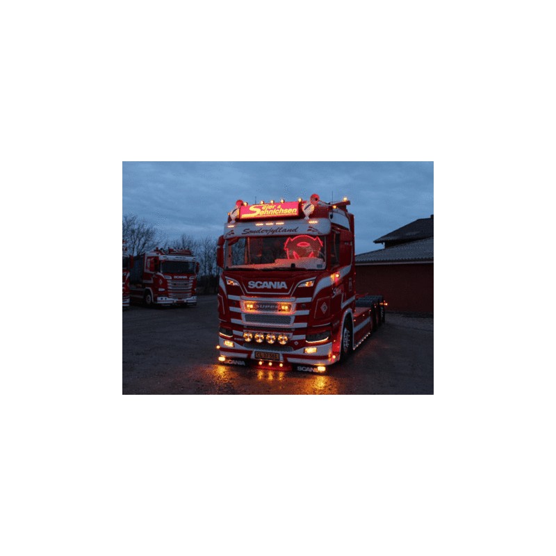 DUAL COLOR + FLASH - FEU DE POSITION SUPPLÉMENTAIRE - PHARE LED SCANIA 2016+