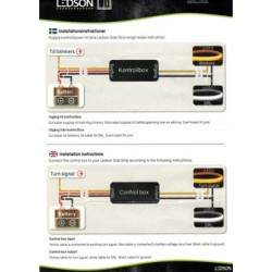 SOFTRIP DUAL COLOR | WEISS/ORANGE - LEDSON - 60CM - 24V - IP67
