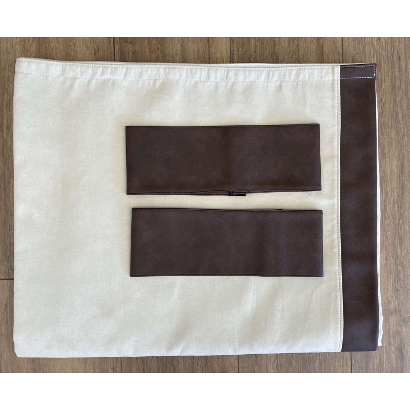 RIDEAUX ALCANTARA BEIGE REBORD DELUXE MARRON RIDEAUX ALCANTARA BEIGE REBORD DELUXE MARRON
