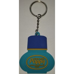 PORTE CLÉ POPPY SILICONE BLEU