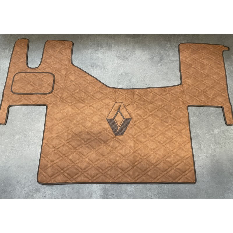 Tapis Capot Moteur Renault T Plancher Plat gamme Deluxe Cognac gaufré Tapis Capot Moteur Renault T Plancher Plat gamme Deluxe Cognac gaufré