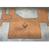 Tapis Capot Moteur Renault T Plancher Plat gamme Deluxe Cognac gaufré