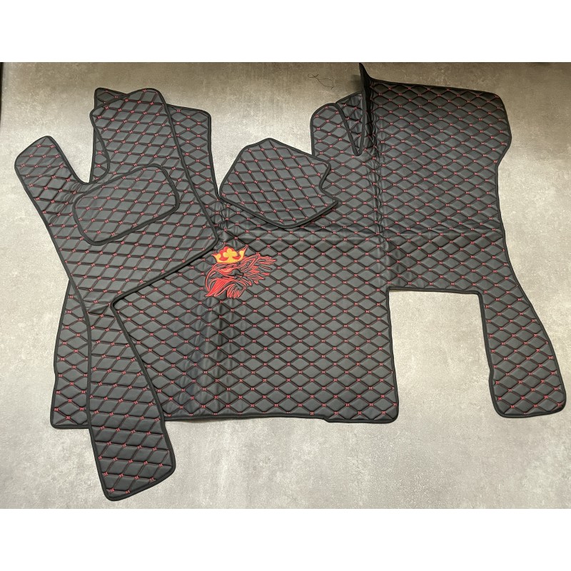 Tapis Capot Moteur Scania NG cabine S passager strapontin gamme Deluxe Noir Cube Rouge Tapis Capot Moteur Scania NG cabine S passager strapontin gamme Deluxe Noir Cube Rouge