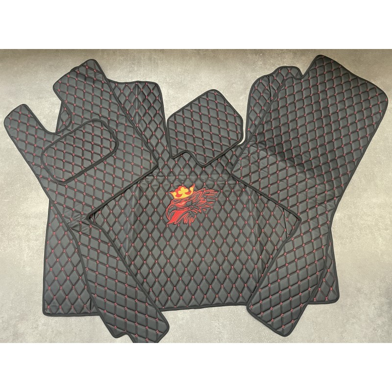 Tapis Capot Moteur Scania NG cabine R passager strapontin gamme Deluxe Noir Cube Rouge Tapis Capot Moteur Scania NG cabine R passager strapontin gamme Deluxe Noir Cube Rouge