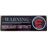 PLAQUE WARNING REDLIGHT DISTRICT