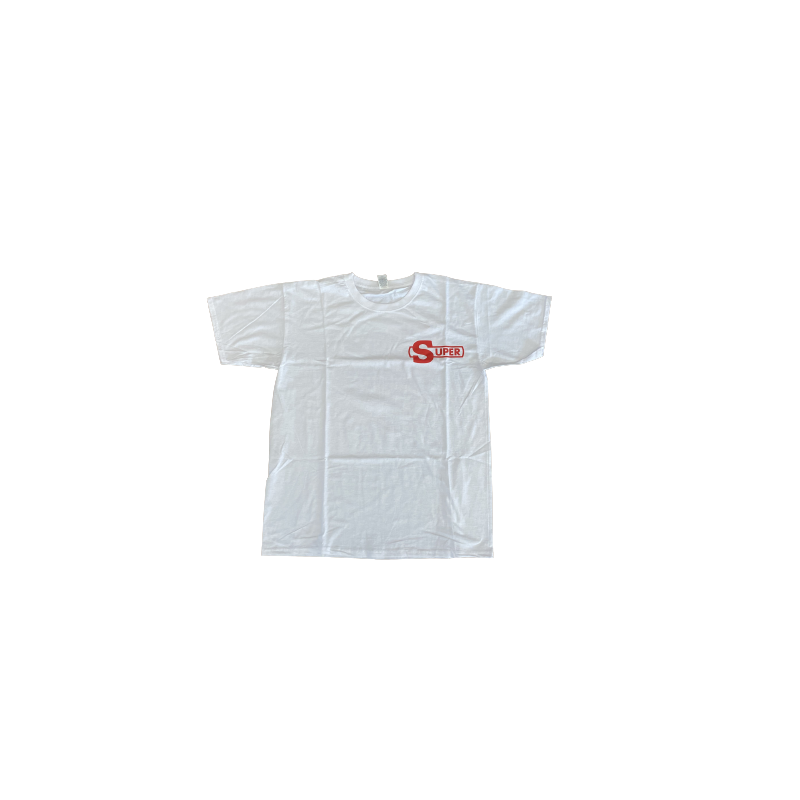 TEE SHIRT SUPER BLANC/ROUGE TEE SHIRT SUPER BLANC/ROUGE