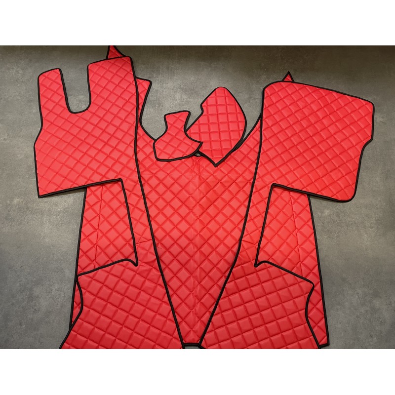 Tapis et Couvre Moteur Daf XG/XG+ Pneumatique Gaufré Rouge Contours Noirs Tapis et Couvre Moteur Daf XG/XG+ Pneumatique Gaufré Rouge Contours Noirs