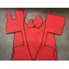 Tapis et Couvre Moteur Daf XG/XG+ Pneumatique Gaufré Rouge Contours Noirs