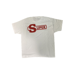 T-SHIRT SUPER CONTOUR BLANC/ROUGE