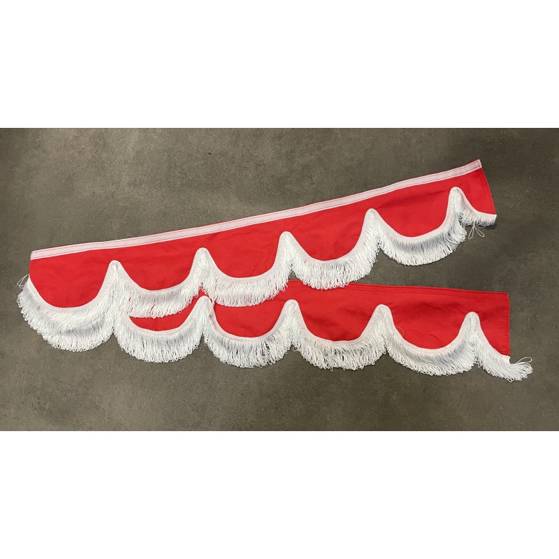 Frange Alcantara Rouge Fils Blanc Frange Alcantara Rouge Fils Blanc